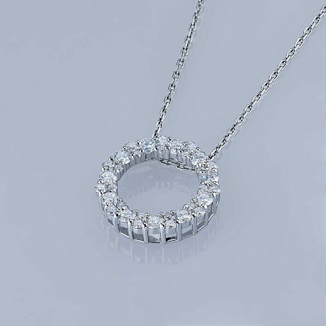 Подвеска из белого золота