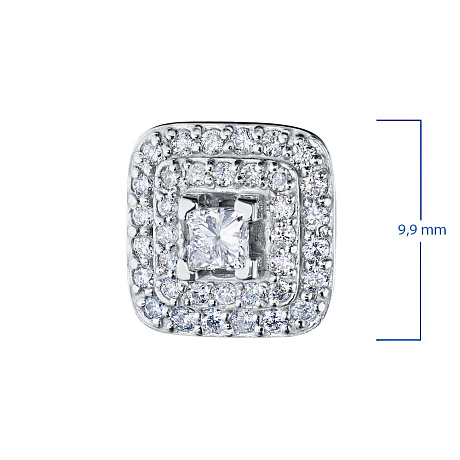 Пусеты из белого золота