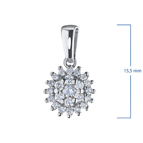 Подвеска из белого золота