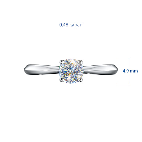 Помолвочное кольцо из серебра