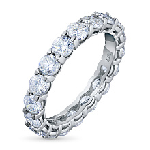 Кольцо из белого золота c бриллиантами