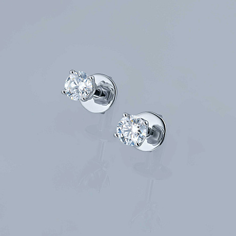 Пусеты из серебра