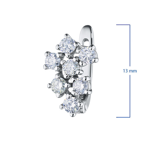 Серьги из белого золота