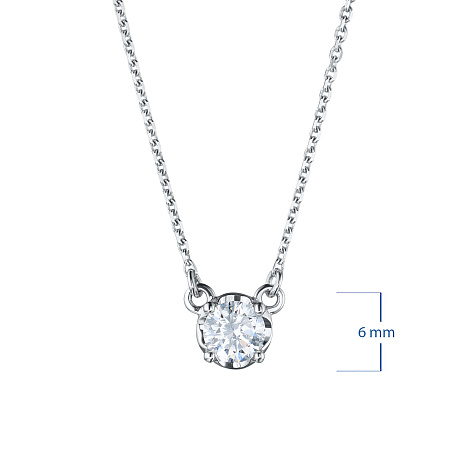 Колье из белого золота