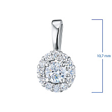 Подвеска из белого золота c бриллиантами