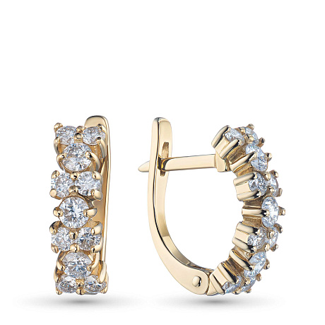 Серьги из желтого золота