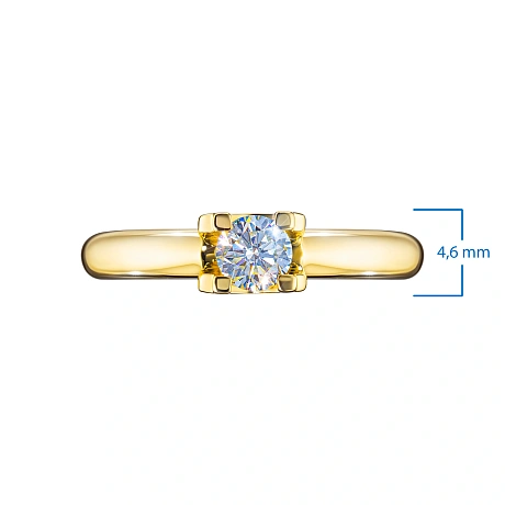 Кольцо из желтого золота