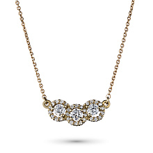 Колье из желтого золота c бриллиантами