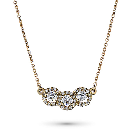 Колье из желтого золота