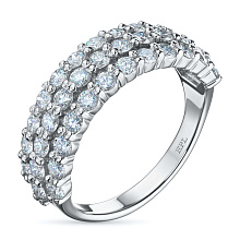 Кольцо из белого золота c бриллиантами