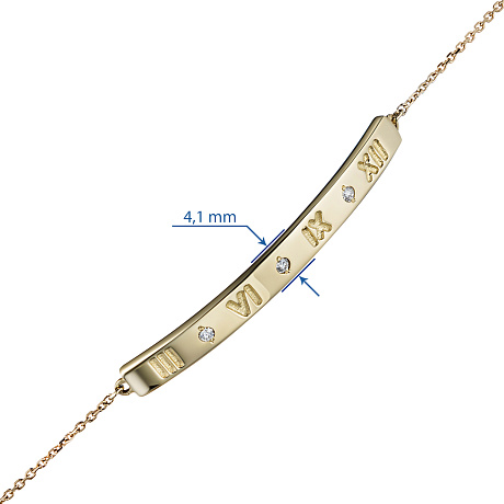 Браслет из желтого золота