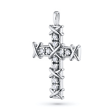 Подвеска из белого золота c бриллиантами