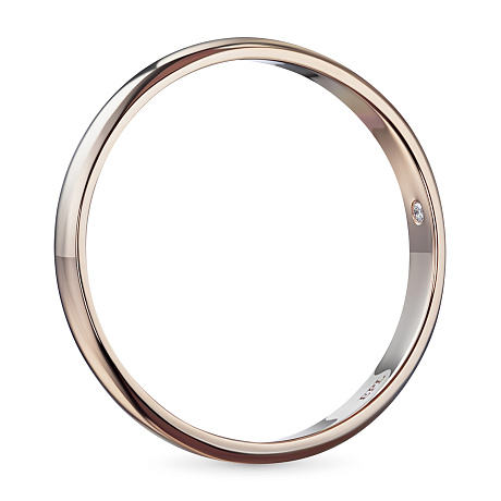 Обручальное кольцо из красного золота