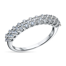 Кольцо из белого золота c бриллиантами