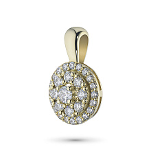 Подвеска из желтого золота с бриллиантами