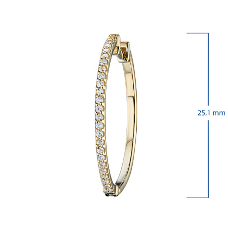 Серьги из желтого золота