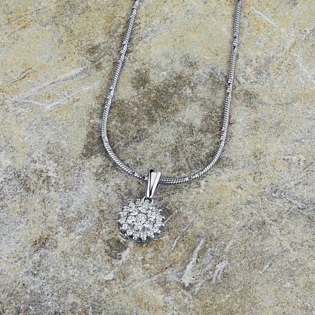 Подвеска из белого золота