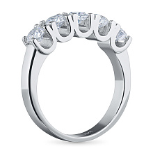 Кольцо из комбинированного золота с бриллиантами