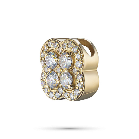 Подвеска из желтого золота с бриллиантами