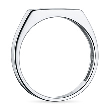 Обручальное кольцо из серебра с бриллиантом