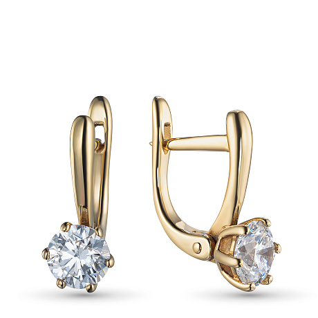 Серьги из желтого золота