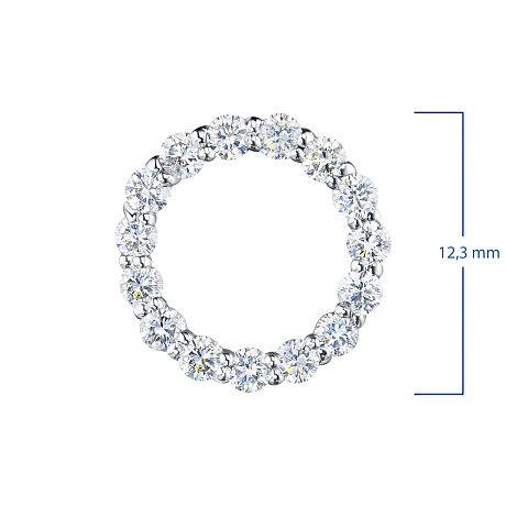 Подвеска из комбинированного золота с бриллиантами