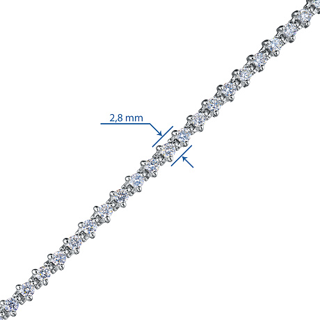 Браслет из белого золота