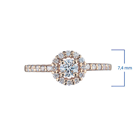 Кольцо из красного золота