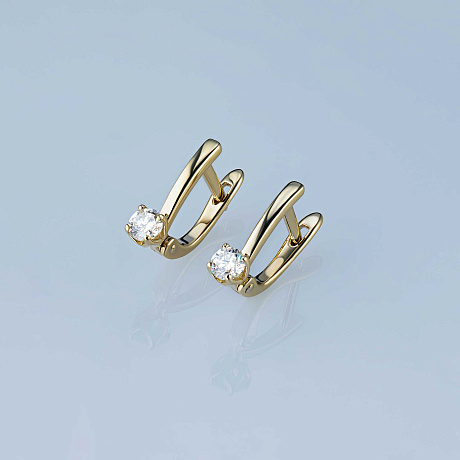 Серьги из желтого золота