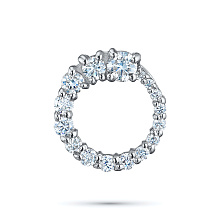 Подвеска из белого золота c бриллиантами