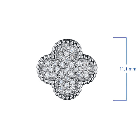 Подвеска из комбинированного золота с бриллиантами