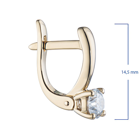 Серьги из желтого золота