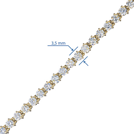 Браслет из желтого золота