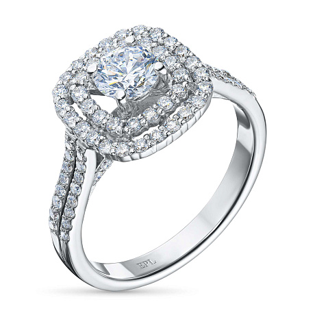 Кольцо из белого золота