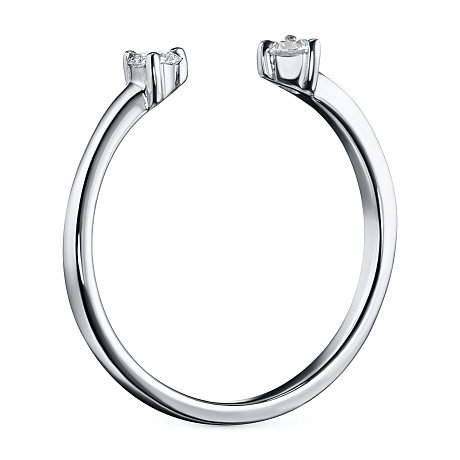 Кольцо из белого золота