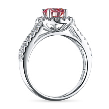 Кольцо из белого золота c бриллиантами