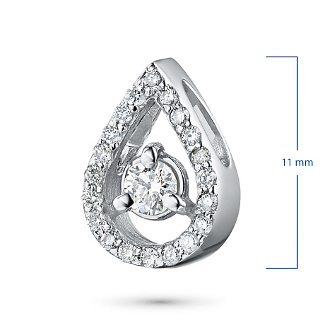 Подвеска из белого золота