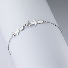 Браслет из серебра с бриллиантами