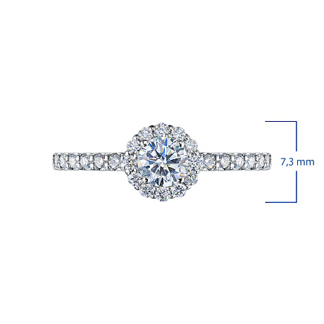 Кольцо из белого золота