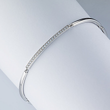 Браслет из белого золота c бриллиантами