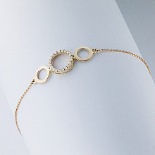 Браслет из желтого золота c бриллиантами