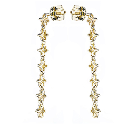 Пусеты из желтого золота