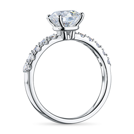 Кольцо из белого золота