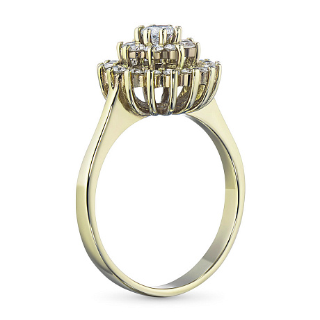 Кольцо из желтого золота