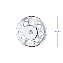 Подвеска из серебра с бриллиантом