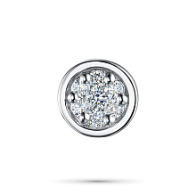 Подвеска из серебра c бриллиантами