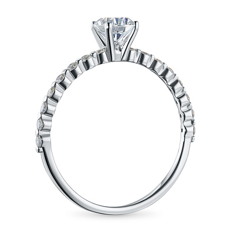 Кольцо из белого золота