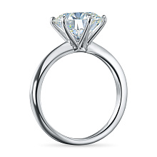 Помолвочное кольцо из белого золота с бриллиантом