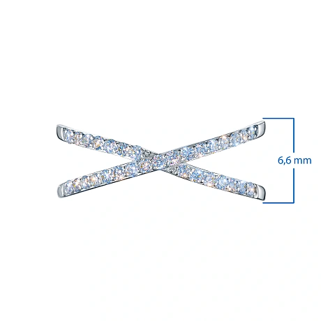 Кольцо из белого золота