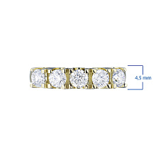 Кольцо из комбинированного золота с бриллиантами